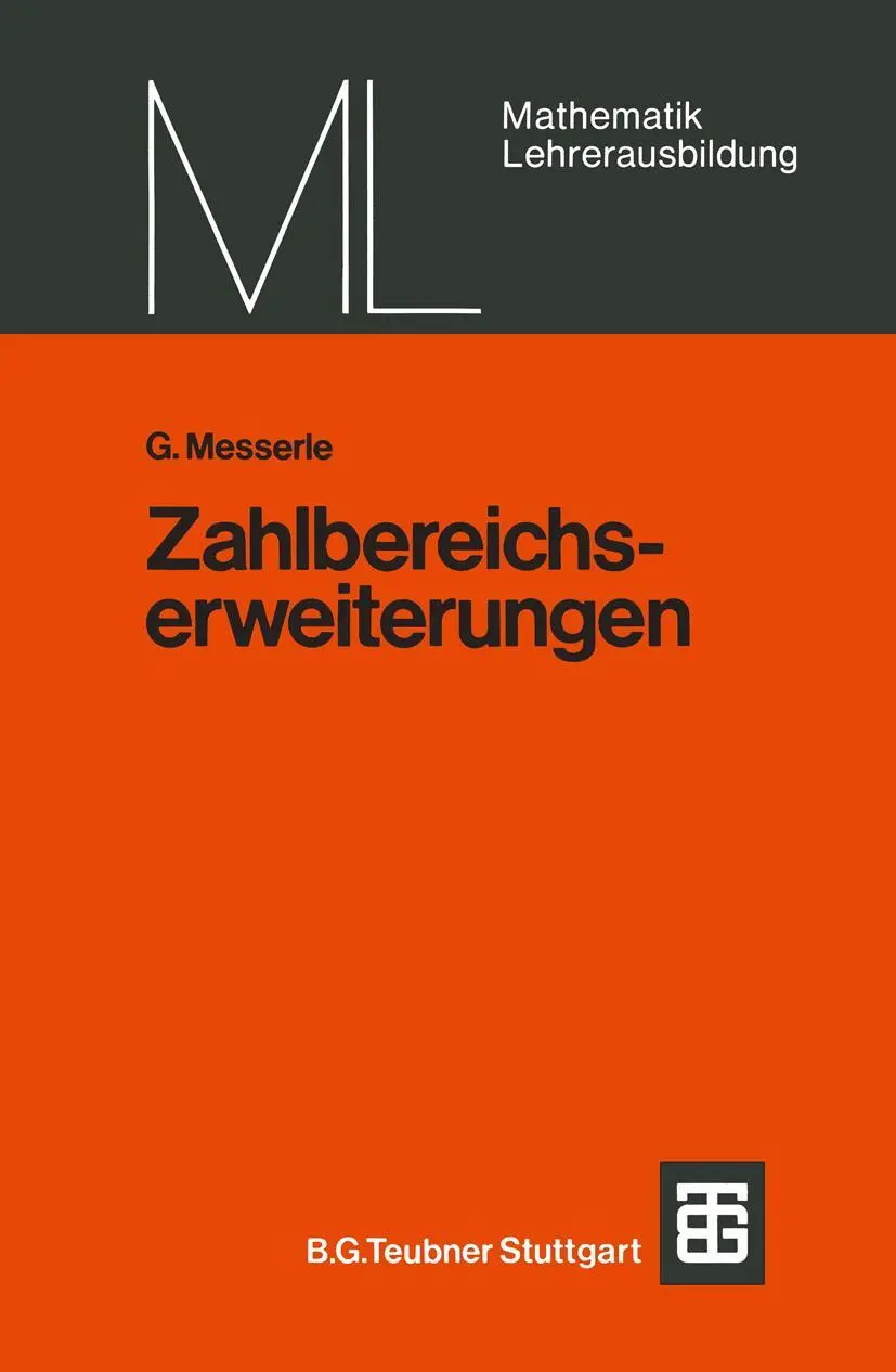 Cover: 9783519027034 | Zahlbereichserweiterungen | G. Messerle | Taschenbuch | 121 S.