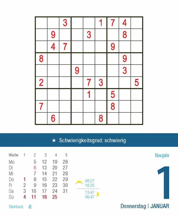Bild: 9783731887034 | Profi Sudoku 2026 | Verlag Korsch | Kalender | 328 S. | Deutsch | 2026