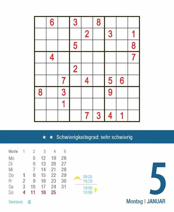 Bild: 9783731887034 | Profi Sudoku 2026 | Verlag Korsch | Kalender | 328 S. | Deutsch | 2026