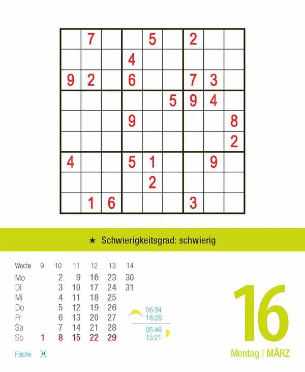Bild: 9783731887034 | Profi Sudoku 2026 | Verlag Korsch | Kalender | 328 S. | Deutsch | 2026