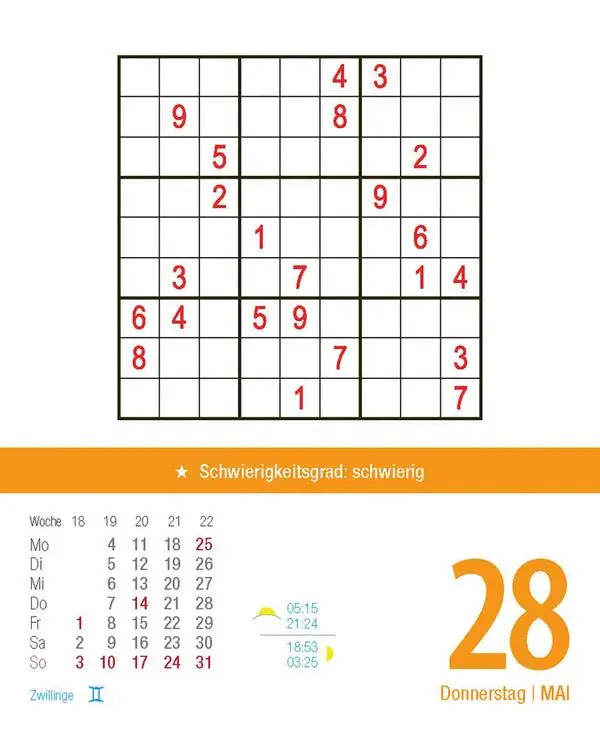 Bild: 9783731887034 | Profi Sudoku 2026 | Verlag Korsch | Kalender | 328 S. | Deutsch | 2026