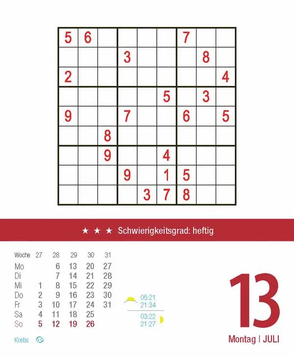Bild: 9783731887034 | Profi Sudoku 2026 | Verlag Korsch | Kalender | 328 S. | Deutsch | 2026