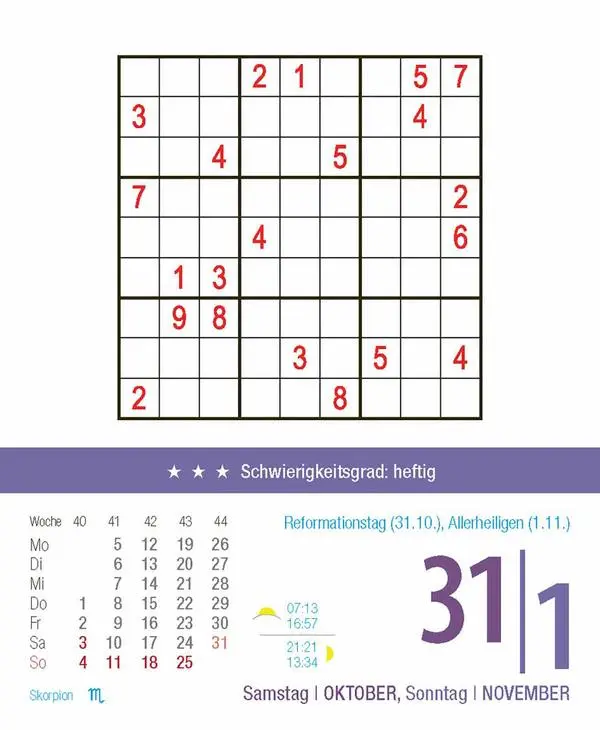 Bild: 9783731887034 | Profi Sudoku 2026 | Verlag Korsch | Kalender | 328 S. | Deutsch | 2026