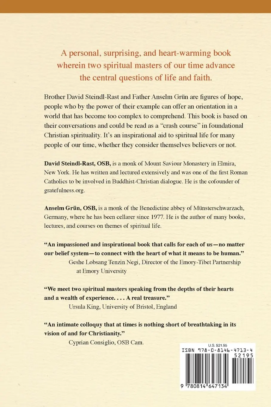 Rückseite: 9780814647134 | Faith Beyond Belief | Spirituality for Our Times | Taschenbuch | 2016