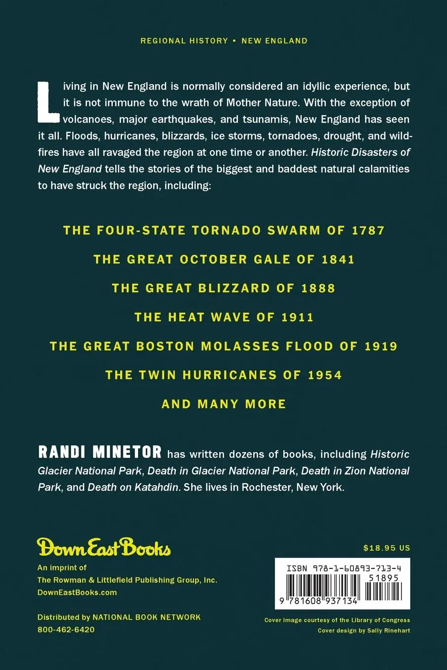 Rückseite: 9781608937134 | Historic Disasters of New England | Randi Minetor | Taschenbuch | 2021