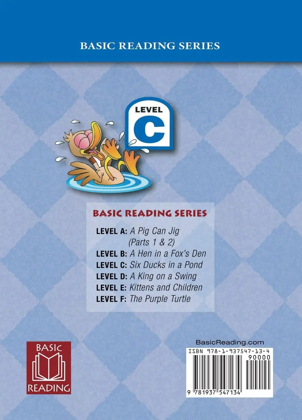 Rückseite: 9781937547134 | Six Ducks in a Pond (Level C Reader), Basic Reading Series | Buch