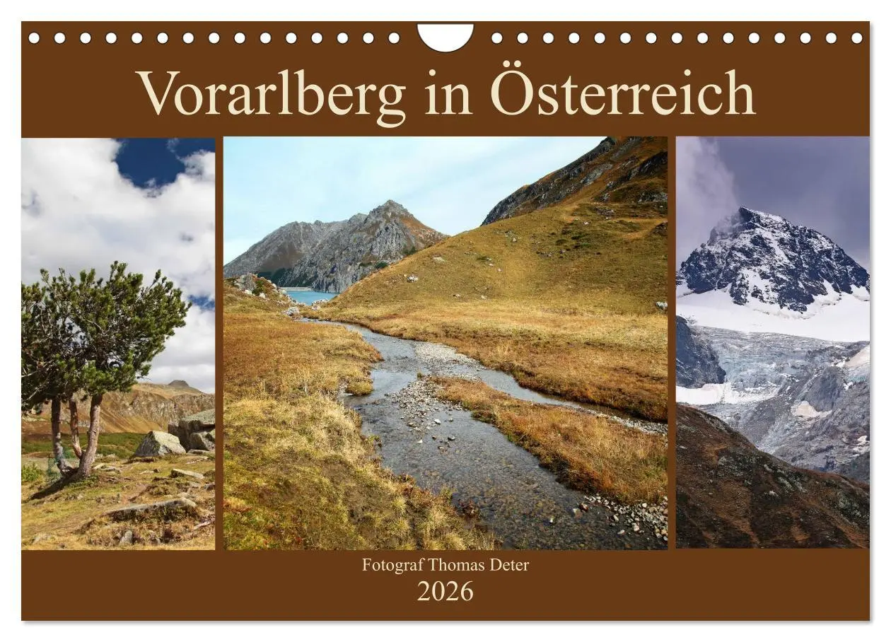 Cover: 9783516117134 | Vorarlberg in Österreich (Wandkalender 2026 DIN A4 quer), CALVENDO...