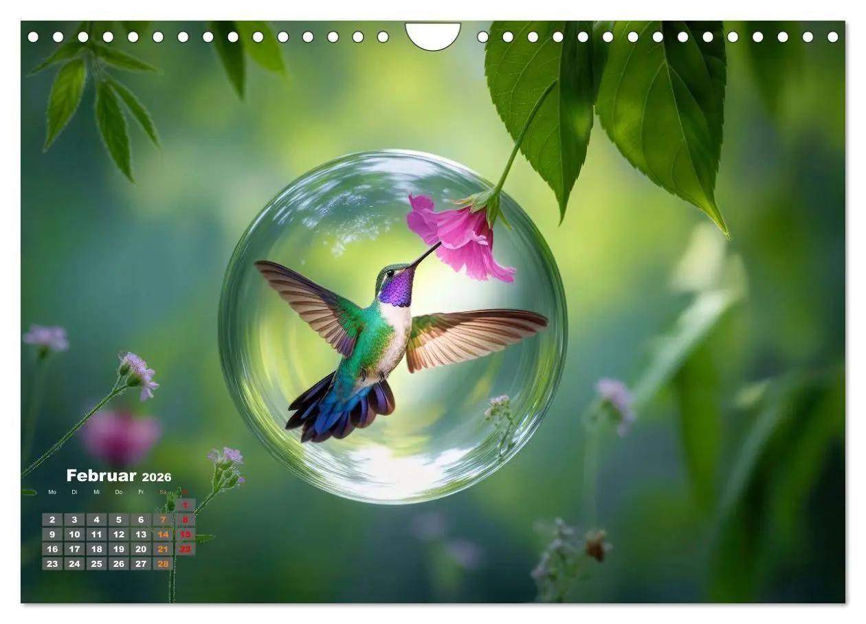 Bild: 9783516667134 | Kolibri in der Glaskugel (Wandkalender 2026 DIN A4 quer), CALVENDO...