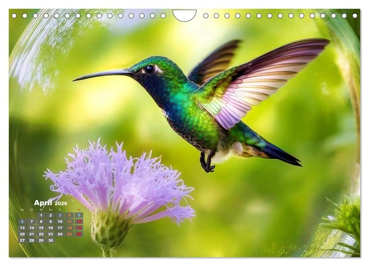Bild: 9783516667134 | Kolibri in der Glaskugel (Wandkalender 2026 DIN A4 quer), CALVENDO...