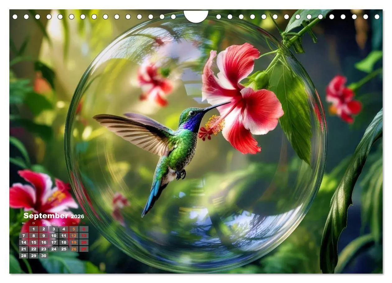 Bild: 9783516667134 | Kolibri in der Glaskugel (Wandkalender 2026 DIN A4 quer), CALVENDO...