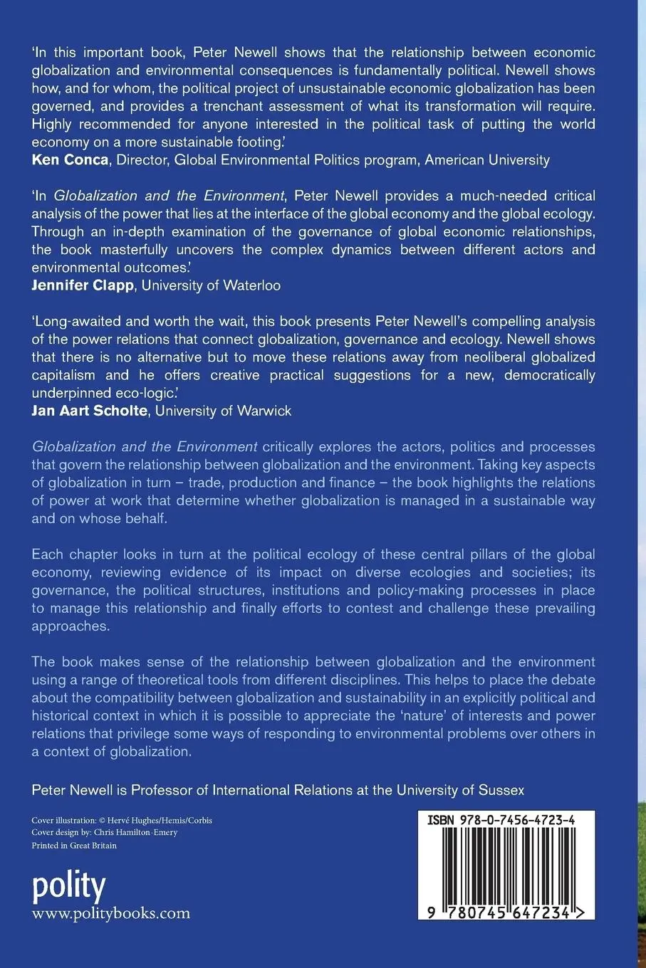 Rückseite: 9780745647234 | Globalization and the Environment | Capitalism, Ecology and Power