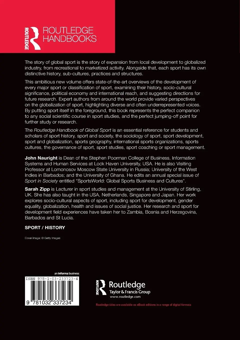 Rückseite: 9781032337234 | Routledge Handbook of Global Sport | John Nauright (u. a.) | Buch