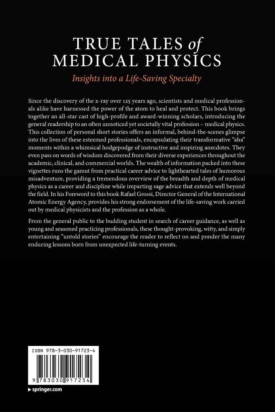 Rückseite: 9783030917234 | True Tales of Medical Physics | Insights into a Life-Saving Specialty