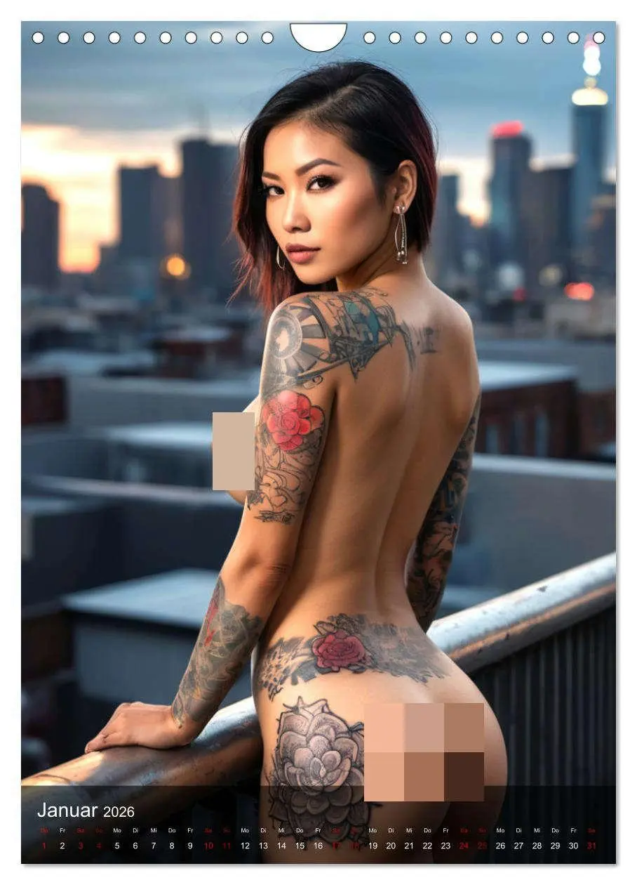 Bild: 9783457257234 | Tattoo Queens Asien (Wandkalender 2026 DIN A4 hoch), CALVENDO...