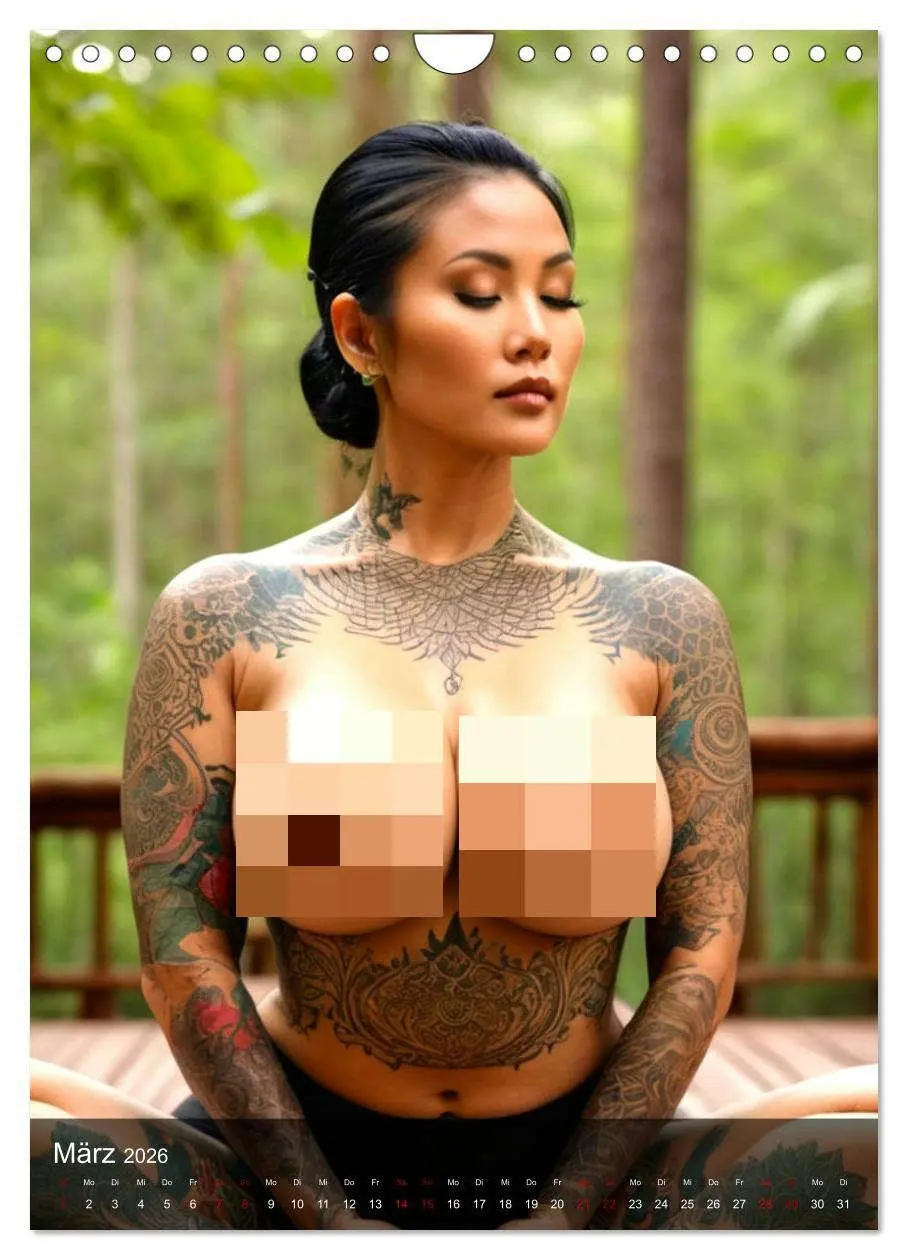 Bild: 9783457257234 | Tattoo Queens Asien (Wandkalender 2026 DIN A4 hoch), CALVENDO...