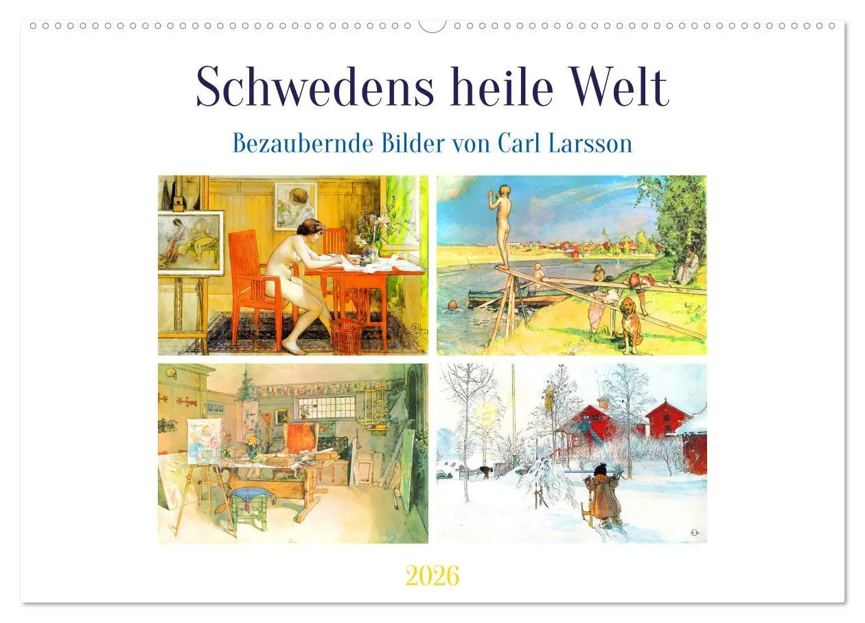 Cover: 9783457497234 | Schwedens heile Welt (Wandkalender 2026 DIN A2 quer), CALVENDO...