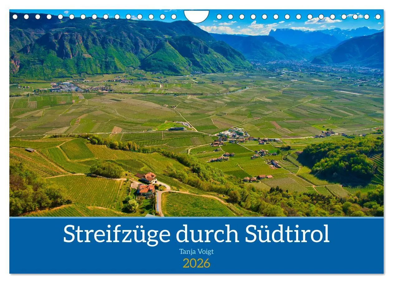Cover: 9783457567234 | Streifzüge durch Südtirol (Wandkalender 2026 DIN A4 quer), CALVENDO...