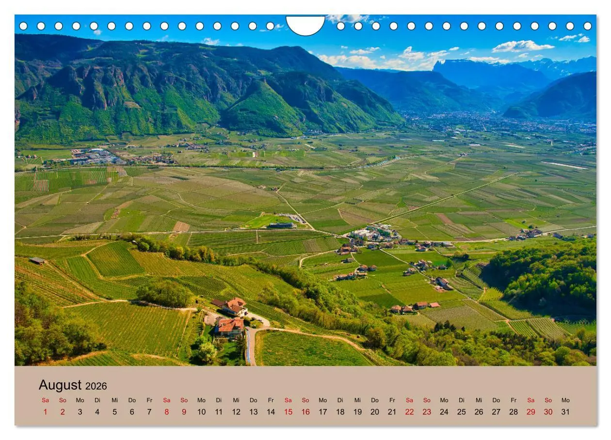 Bild: 9783457567234 | Streifzüge durch Südtirol (Wandkalender 2026 DIN A4 quer), CALVENDO...