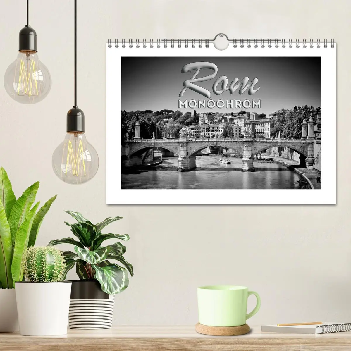 Bild: 9783516037234 | ROM Monochrom (Wandkalender 2026 DIN A4 quer), CALVENDO Monatskalender