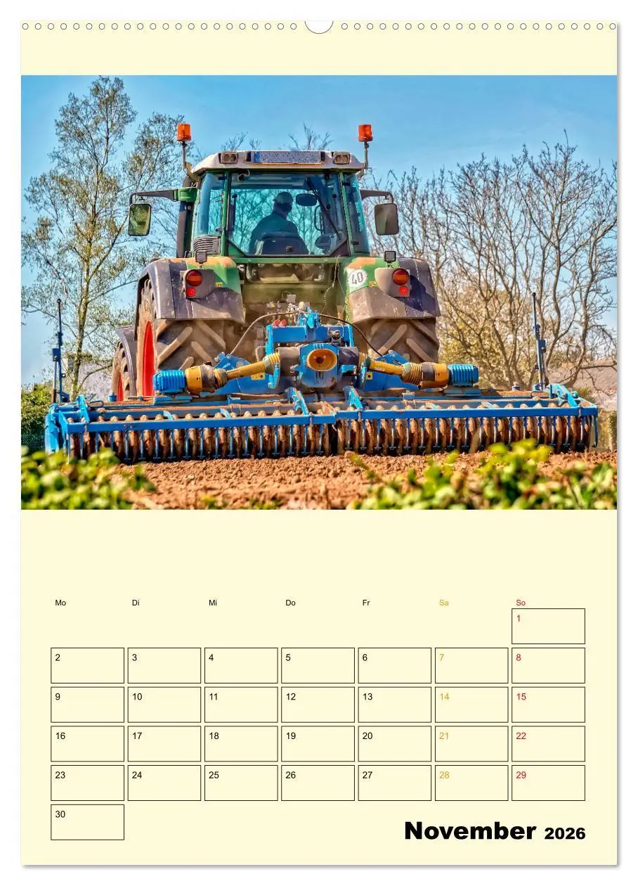 Bild: 9783516347234 | Traktor Giganten (Wandkalender 2026 DIN A2 hoch), CALVENDO...