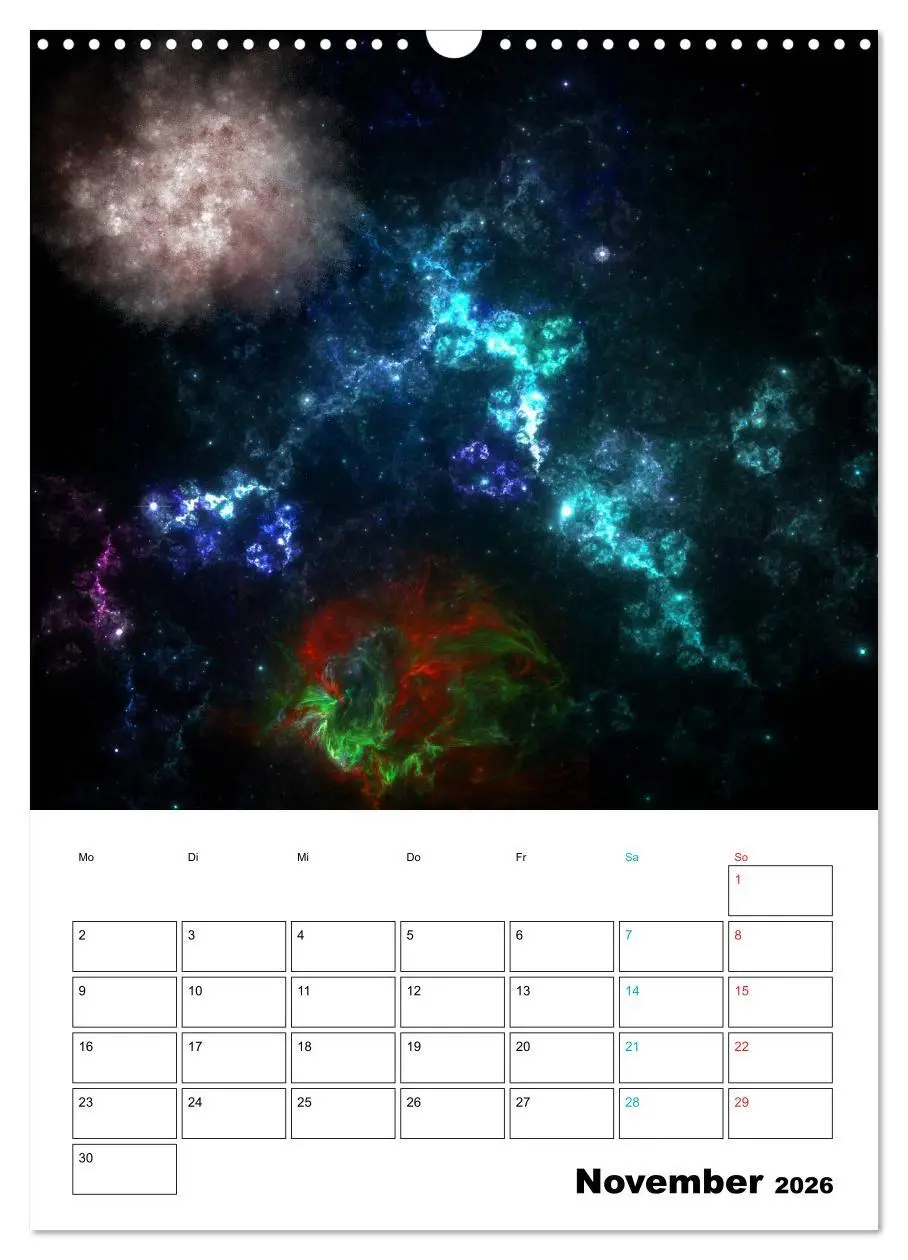 Bild: 9783516417234 | Im Weltraum (Wandkalender 2026 DIN A3 hoch), CALVENDO Monatskalender