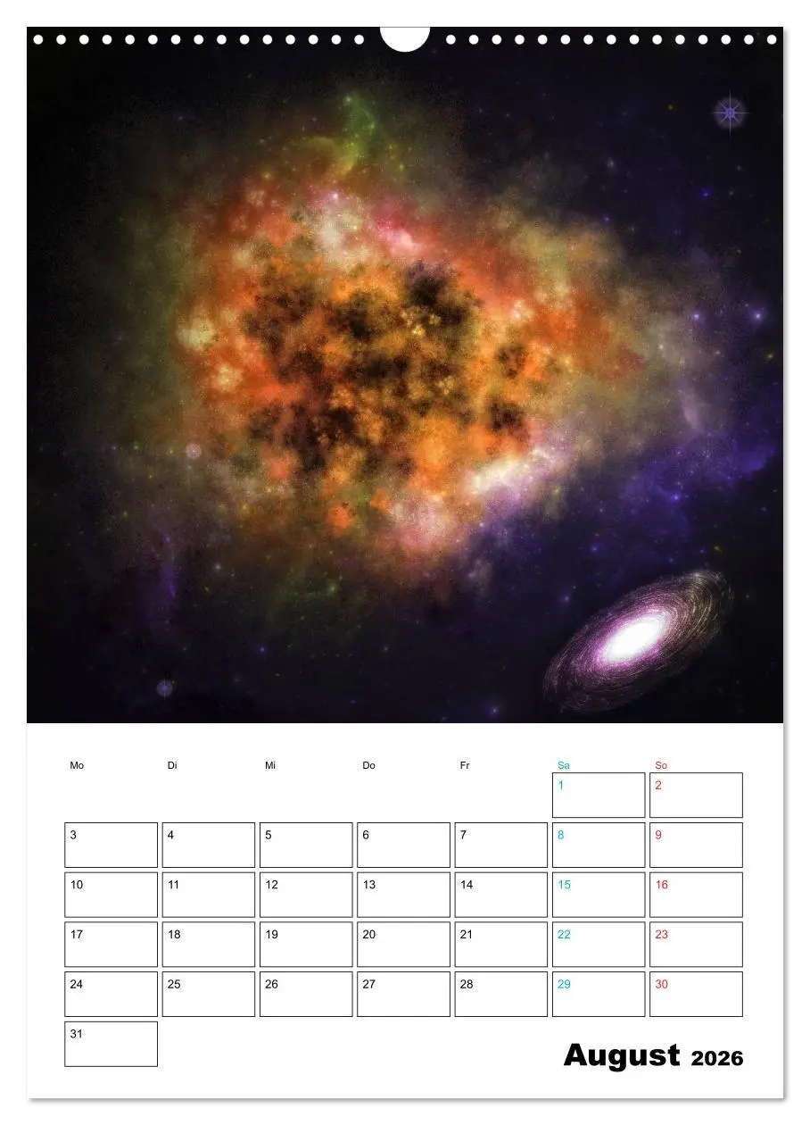 Bild: 9783516417234 | Im Weltraum (Wandkalender 2026 DIN A3 hoch), CALVENDO Monatskalender