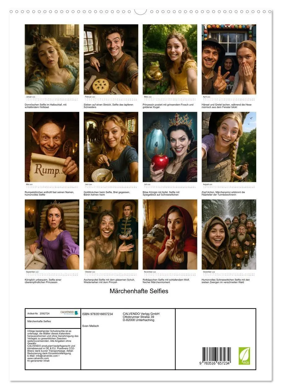 Bild: 9783516657234 | Märchenhafte Selfies (hochwertiger Premium Wandkalender 2026 DIN A2...