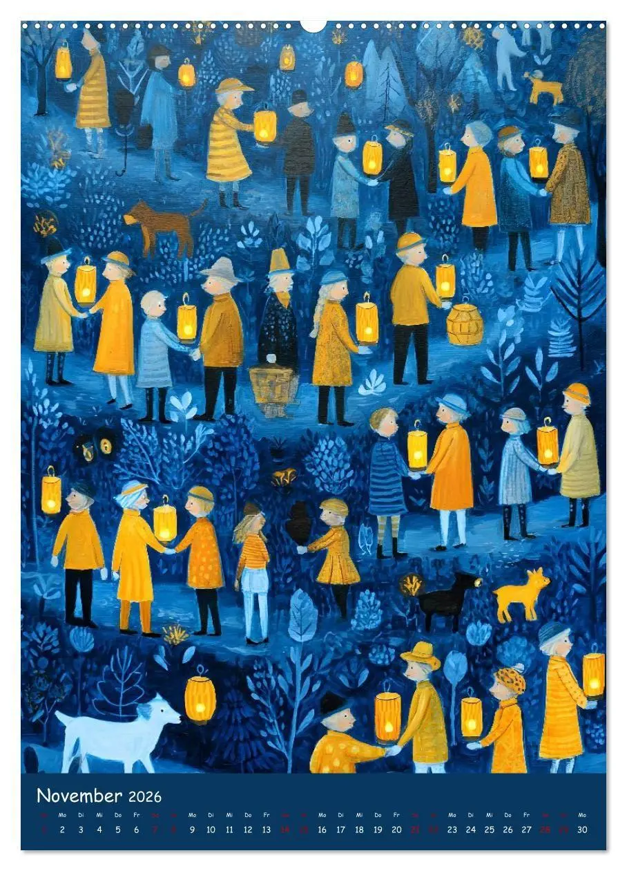 Bild: 9783516727234 | Folk Art Seasons (hochwertiger Premium Wandkalender 2026 DIN A2...