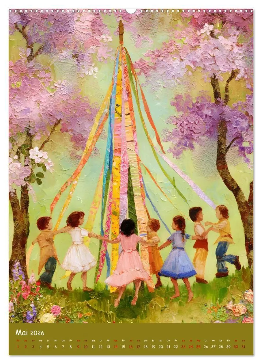 Bild: 9783516727234 | Folk Art Seasons (hochwertiger Premium Wandkalender 2026 DIN A2...