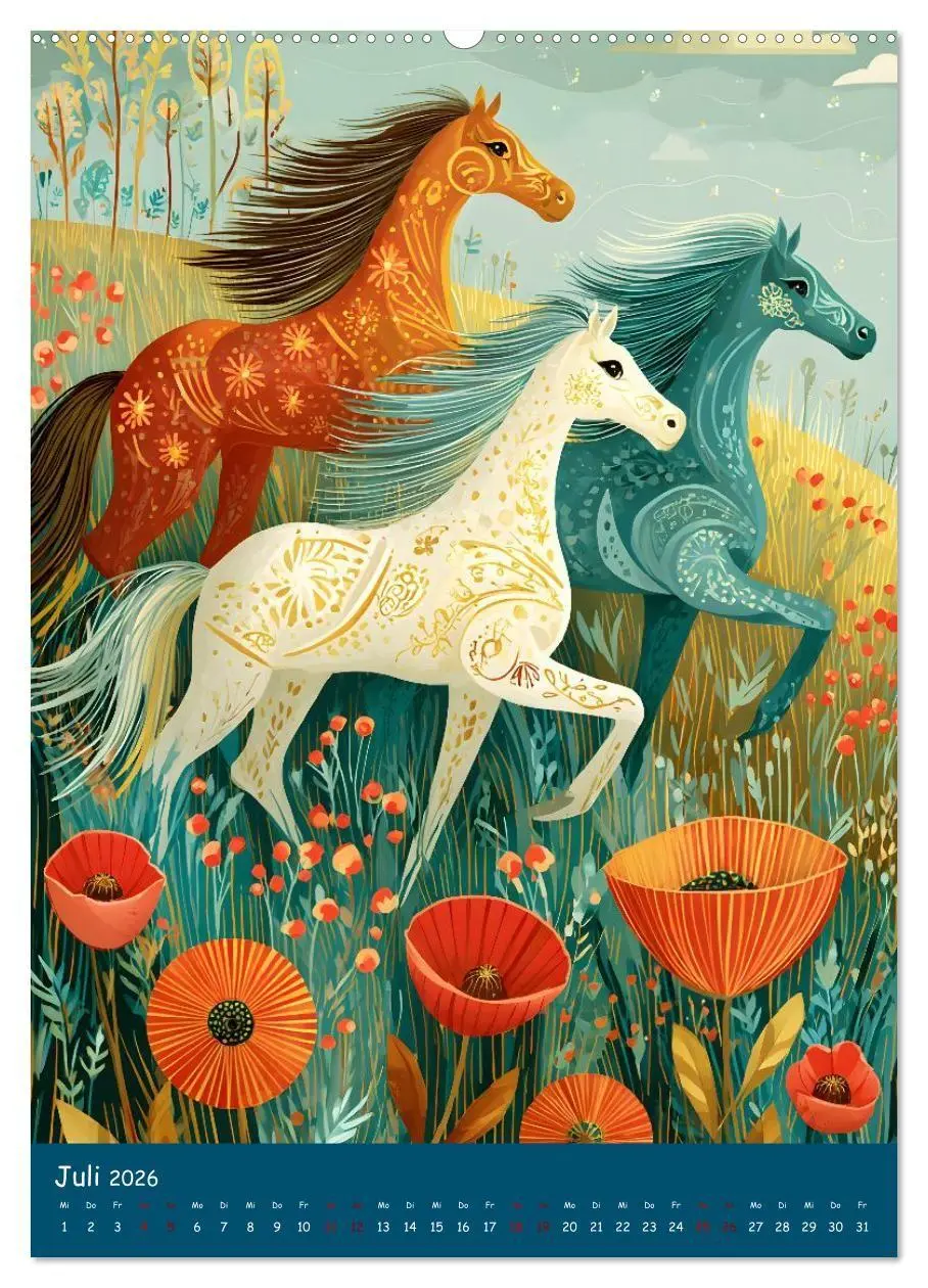 Bild: 9783516727234 | Folk Art Seasons (hochwertiger Premium Wandkalender 2026 DIN A2...