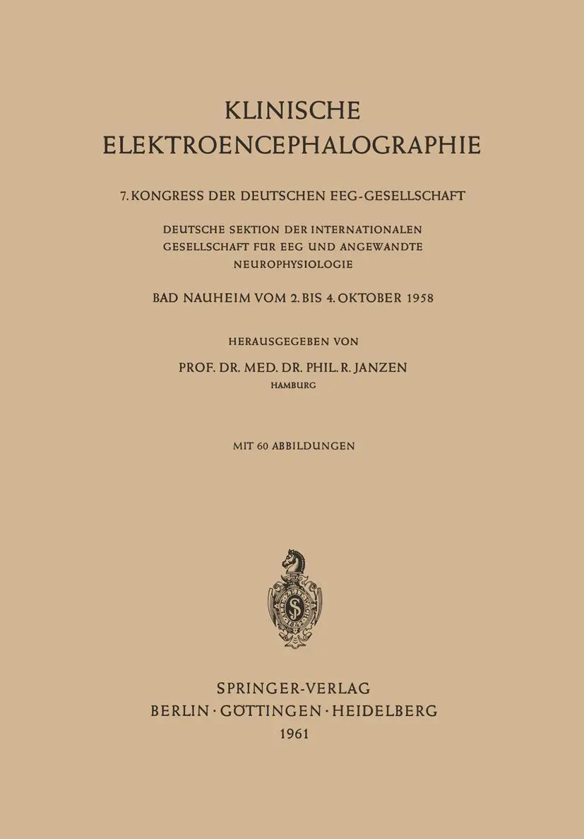 Cover: 9783642527234 | Klinische Elektroencephalographie | Rudolf Janzen | Taschenbuch | viii