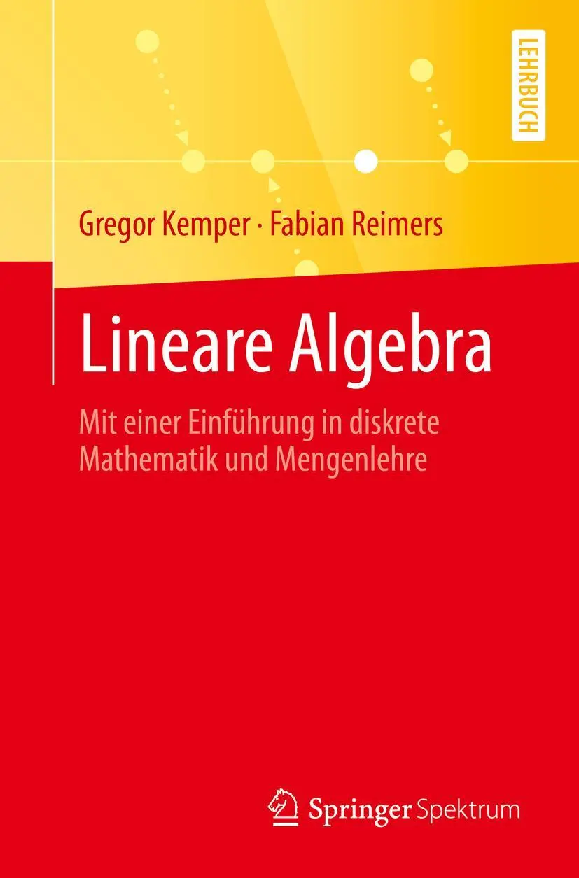 Cover: 9783662637234 | Lineare Algebra | Fabian Reimers (u. a.) | Taschenbuch | ix | Deutsch