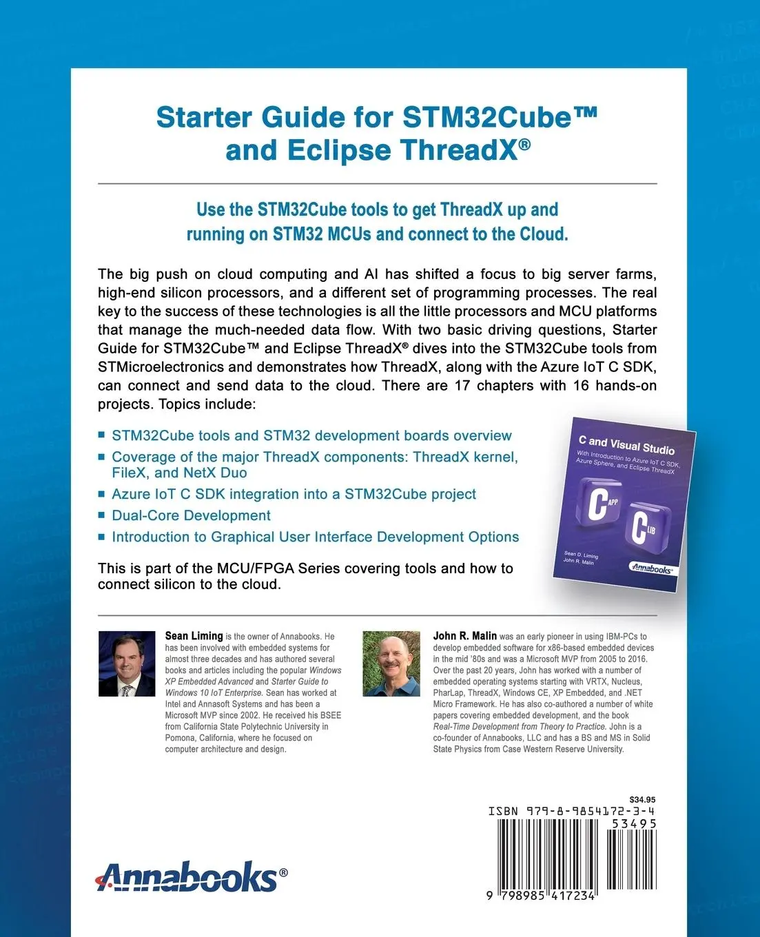 Rückseite: 9798985417234 | Starter Guide for STM32Cube(TM) and Eclipse ThreadX® | Liming (u. a.)