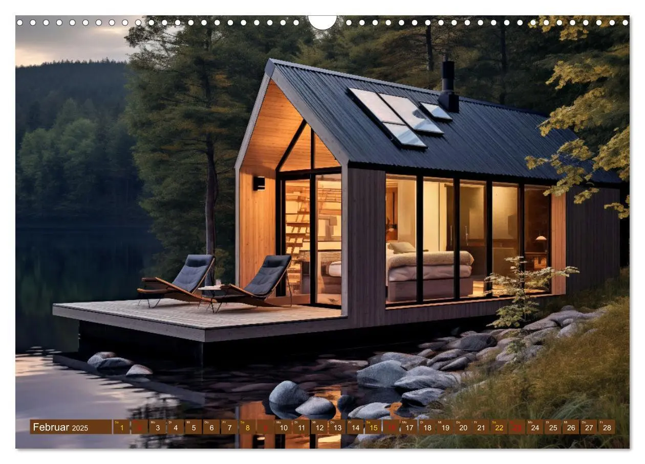 Bild: 9783383827334 | Tiny Houses - wohnen auf kleinstem Raum (Wandkalender 2025 DIN A3...
