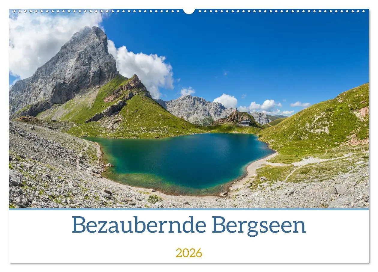 Cover: 9783457247334 | Bezaubernde Bergseen (Wandkalender 2026 DIN A2 quer), CALVENDO...