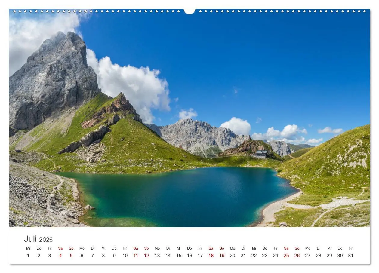 Bild: 9783457247334 | Bezaubernde Bergseen (Wandkalender 2026 DIN A2 quer), CALVENDO...