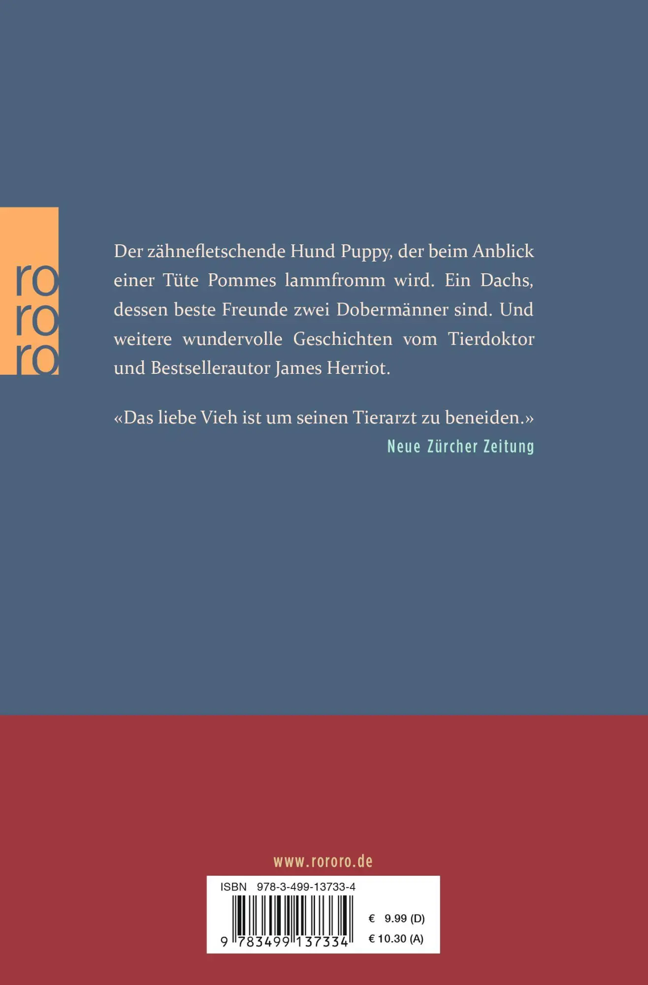 Rückseite: 9783499137334 | Ein jegliches nach seiner Art | James Herriot | Taschenbuch | 448 S.
