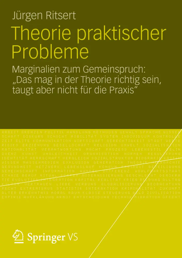 Cover: 9783531187334 | Theorie praktischer Probleme | Jürgen Ritsert | Taschenbuch | 126 S.