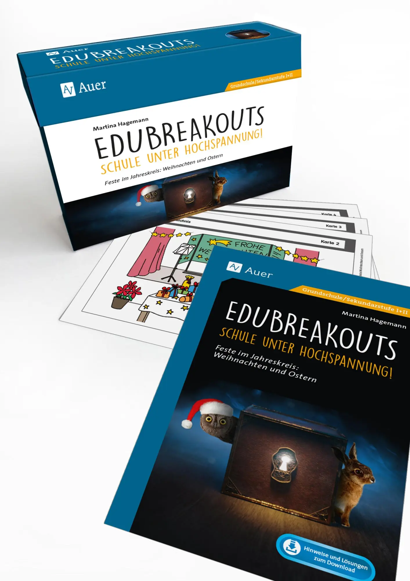Cover: 9783403087434 | EduBreakouts - Feste im Jahreskreis | Martina Hagemann | Bundle | 2024