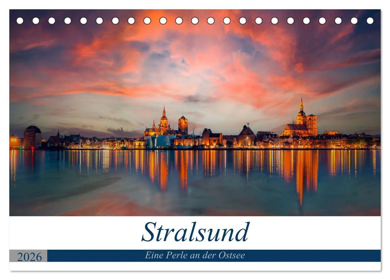 Cover: 9783457617434 | Stralsund, Eine Perle an der Ostsee (Tischkalender 2026 DIN A5...