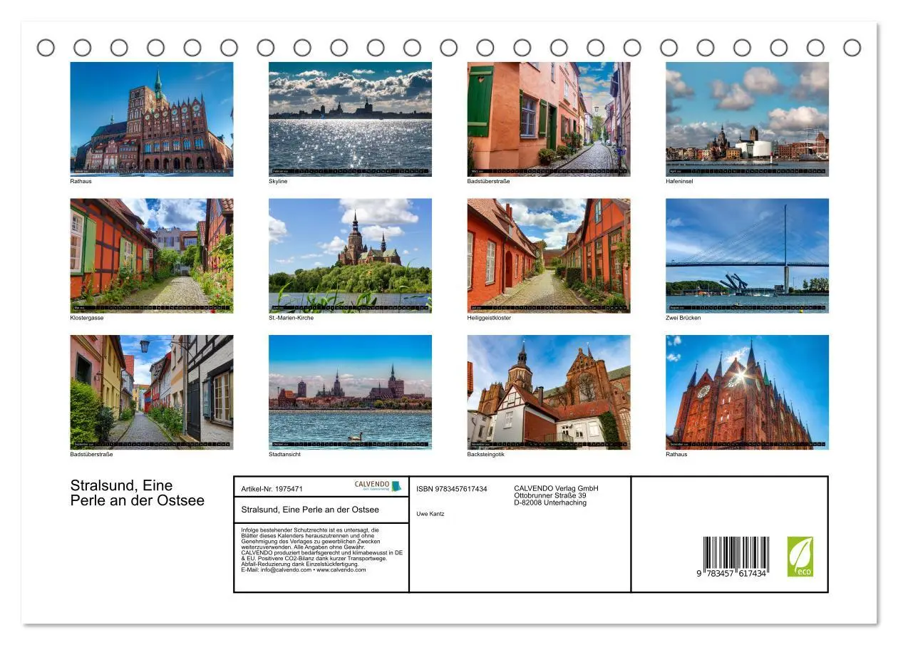 Bild: 9783457617434 | Stralsund, Eine Perle an der Ostsee (Tischkalender 2026 DIN A5...