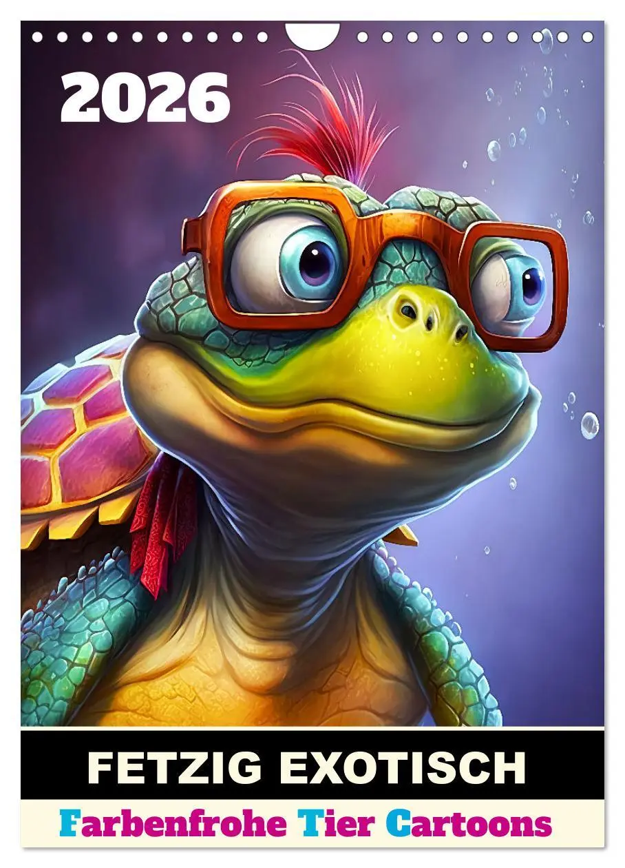 Cover: 9783516327434 | FETZIG EXOTISCH (Wandkalender 2026 DIN A4 hoch), CALVENDO...