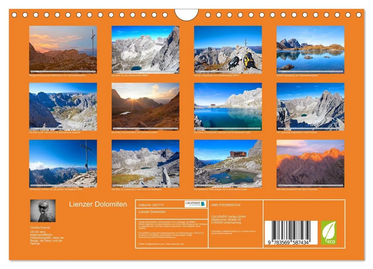 Bild: 9783569587434 | Lienzer Dolomiten (Wandkalender 2027 DIN A4 quer), CALVENDO...