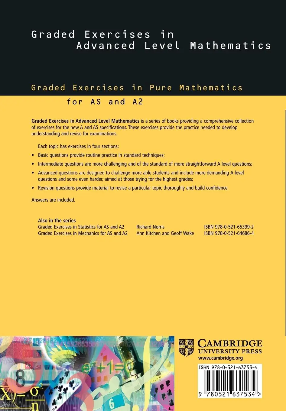 Rückseite: 9780521637534 | Graded Exercises in Pure Mathematics | Barrie Hunt | Taschenbuch