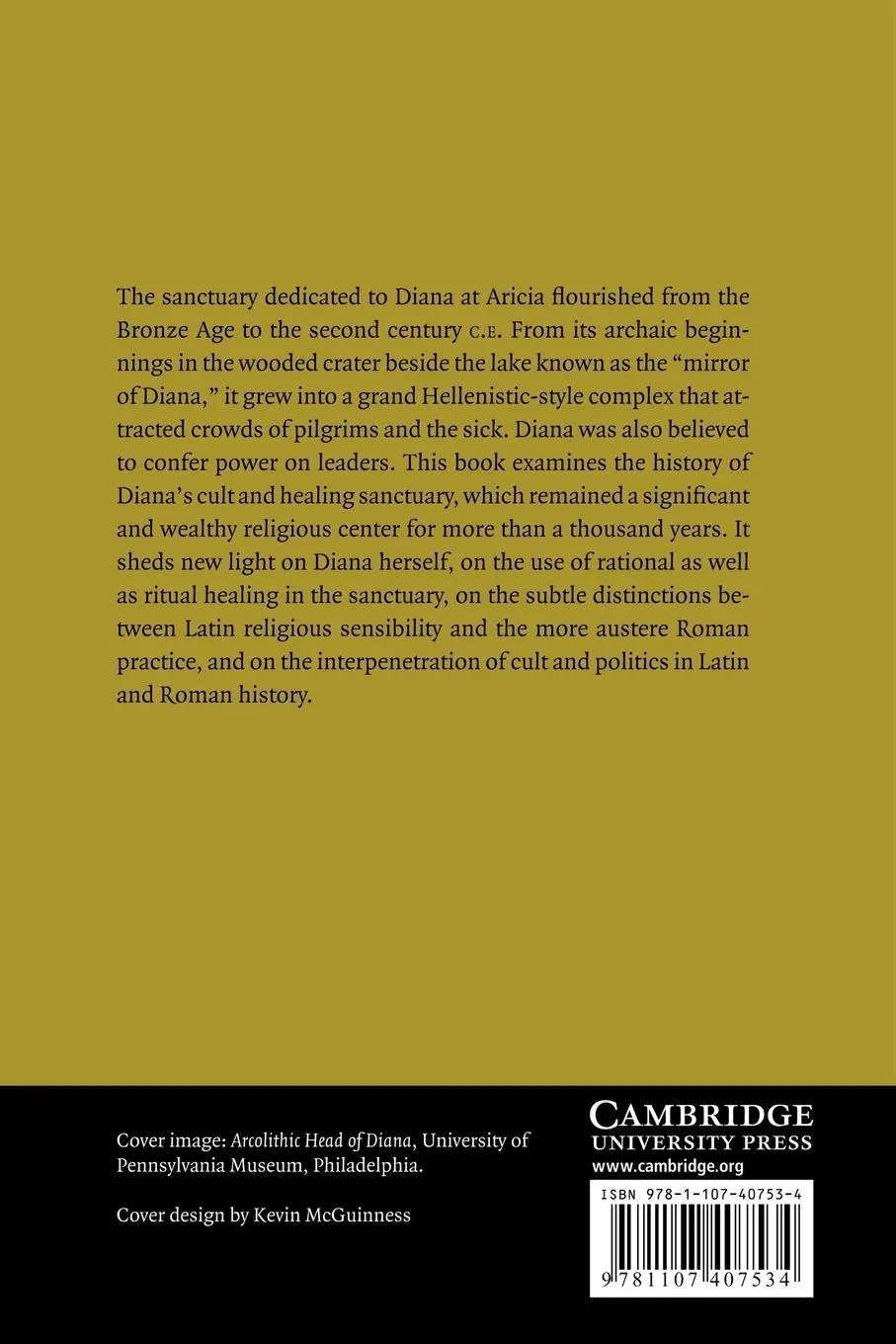 Rückseite: 9781107407534 | Roman Religion and the Cult of Diana at Aricia | C. M. C. Green | Buch