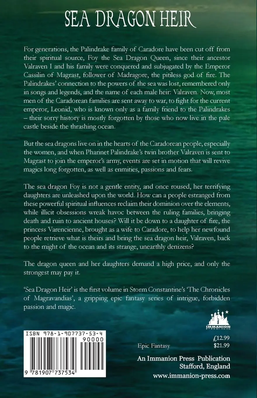 Rückseite: 9781907737534 | Sea Dragon Heir | Storm Constantine | Taschenbuch | Englisch | 2013