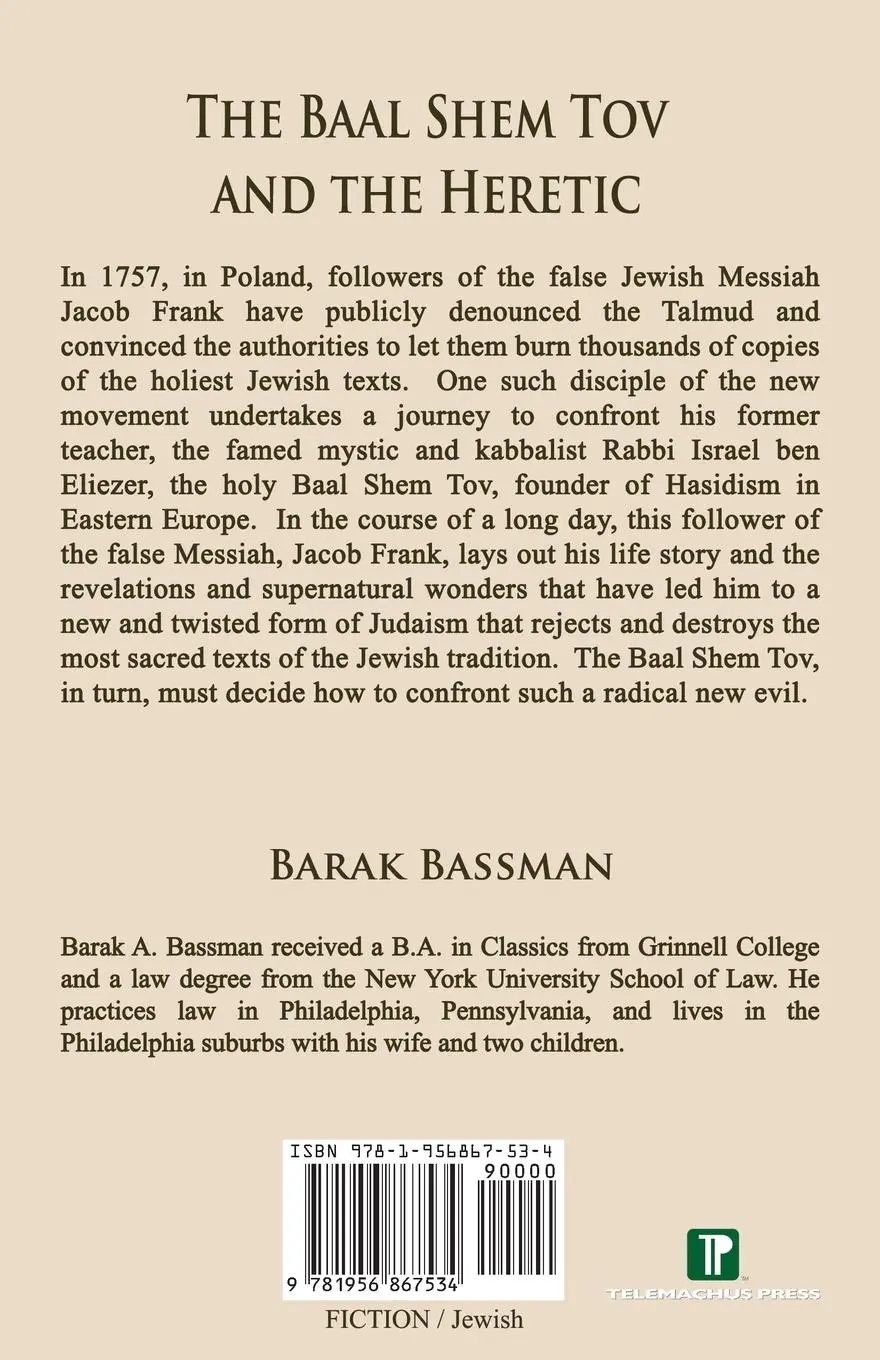 Rückseite: 9781956867534 | The Baal Shem Tov and the Heretic | A Sabbatean Tale | Bassman | Buch