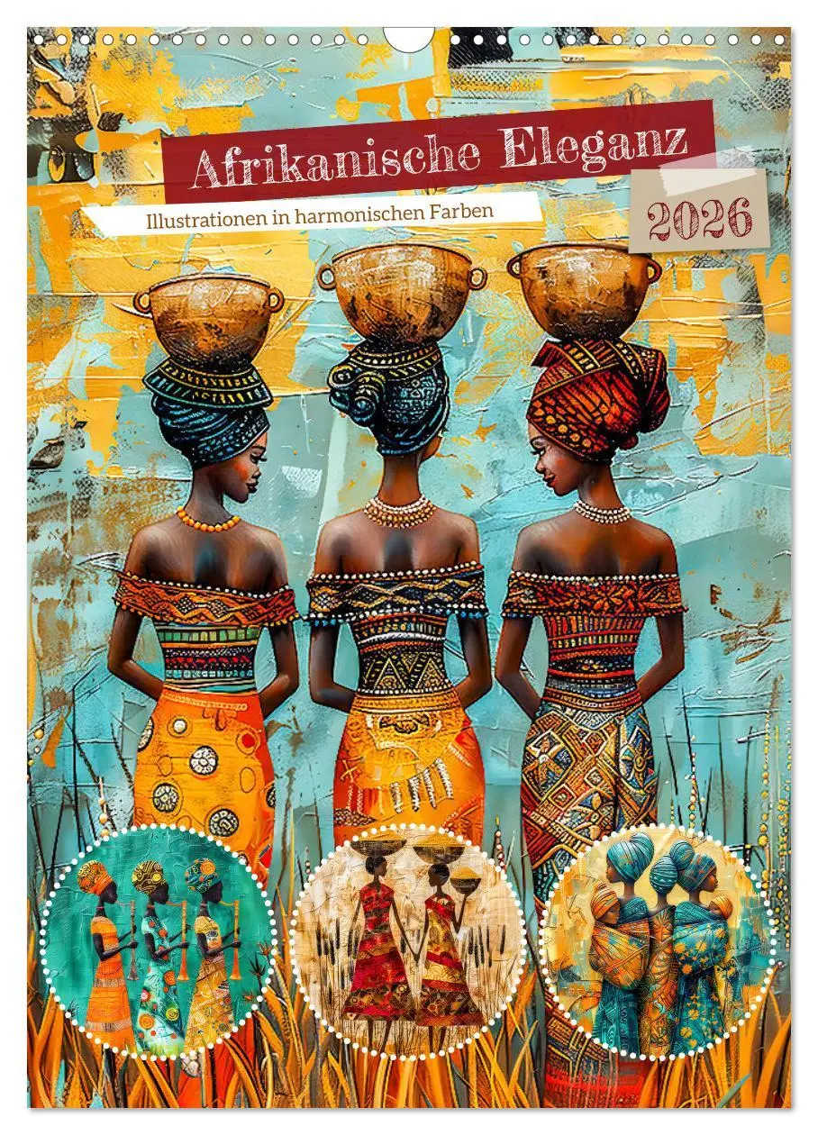 Cover: 9783516247534 | Afrikanische Eleganz - Illustrationen in harmonischen Farben...