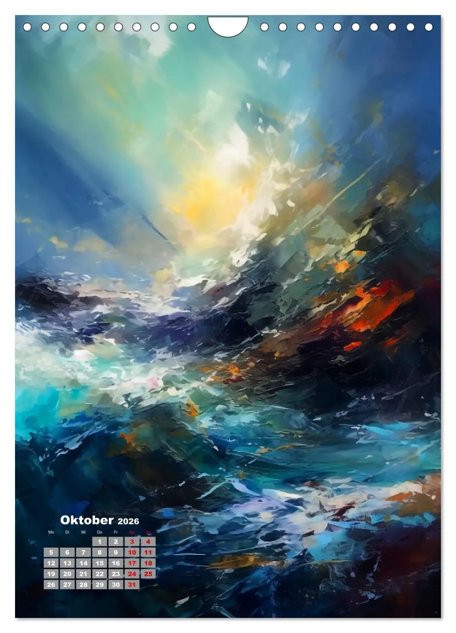Bild: 9783516317534 | Abstrakte Landschaften (Wandkalender 2026 DIN A4 hoch), CALVENDO...