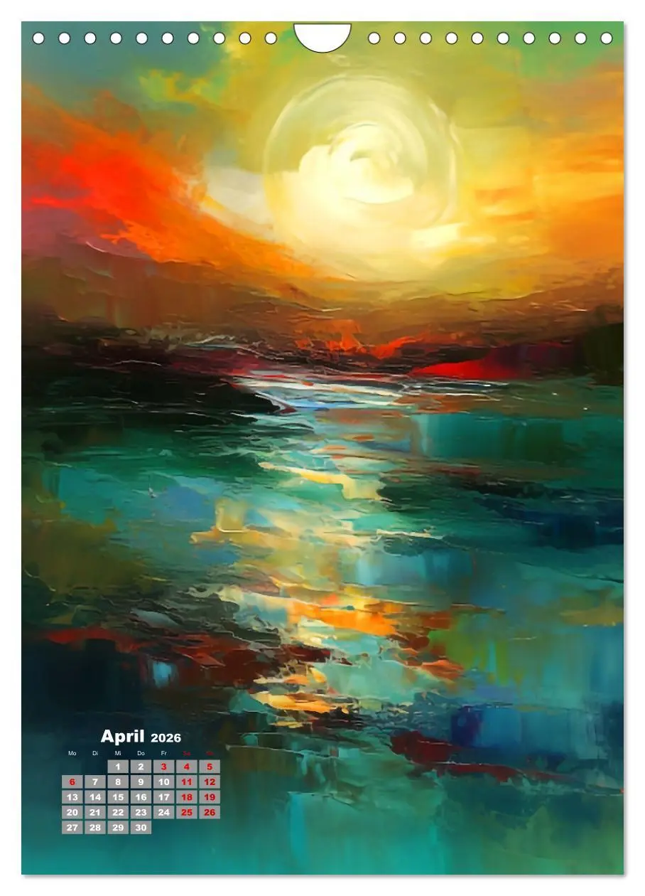 Bild: 9783516317534 | Abstrakte Landschaften (Wandkalender 2026 DIN A4 hoch), CALVENDO...